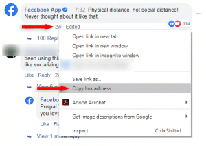 קישור פייסבוק
